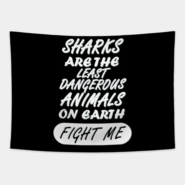 shark Megalodon Sea Swimming Scared Girls Tapestry by FindYourFavouriteDesign