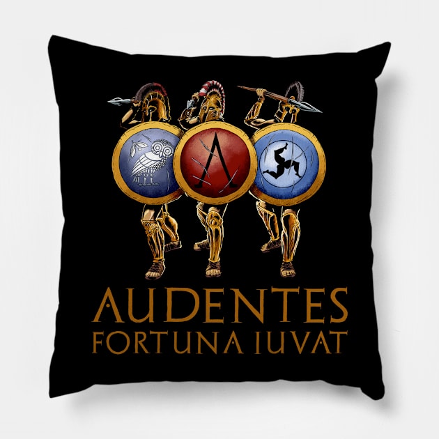 Audentes Fortuna Iuvat - Fortune Favours The Bold Pillow by Styr Designs