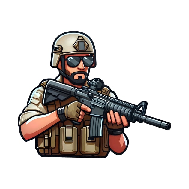 Tactical Man by Rawlifegraphic