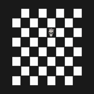 Skull with Crown Checkered Ska Music Punk T-Shirt