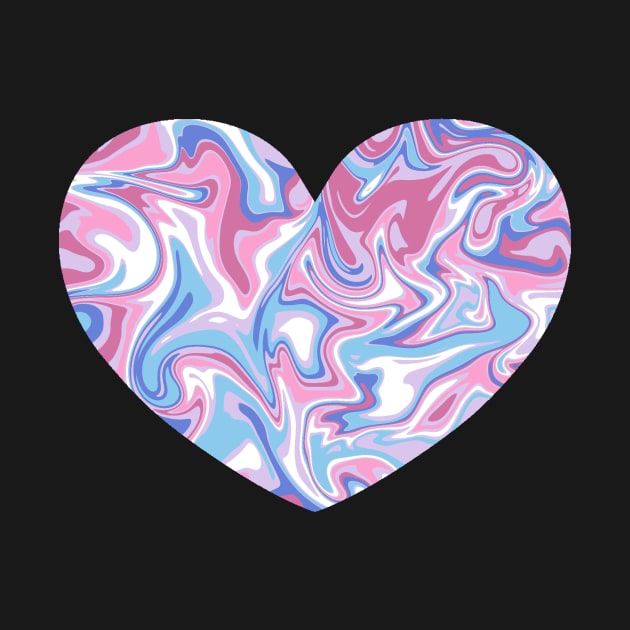 Bigender Pride Marble Heart by nochi