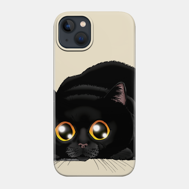 Kitty Butt-wiggle - Black Cat - Phone Case