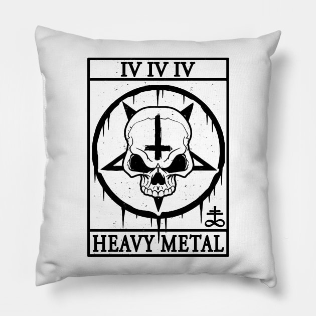 HEAVY METAL - HEAVY METAL TAROT CARD - TAROT CARD Pillow by Tshirt Samurai