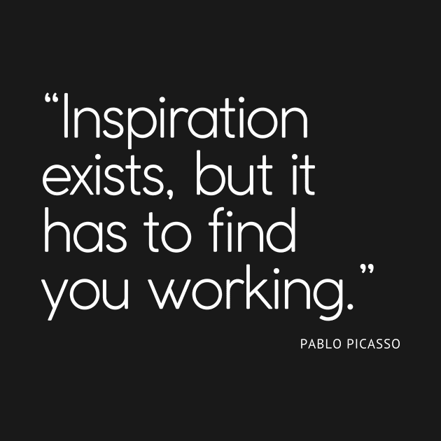 Inspiration to artist according to Picasso by WrittersQuotes