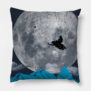 Snowmobile Freestyle -  Blue Moon Pillow