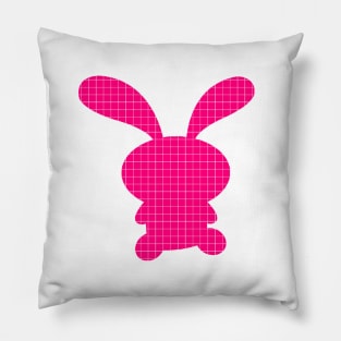 Bunny pixel art Pillow