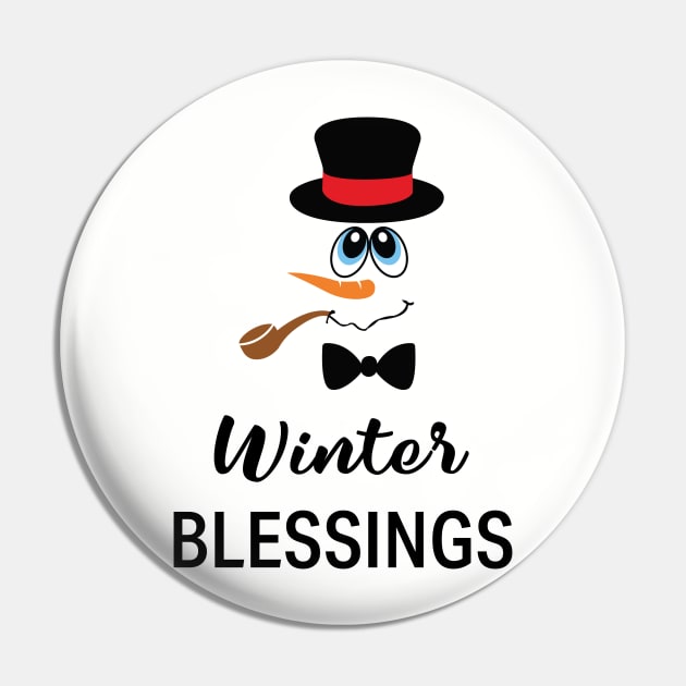 Winter Blessings Pin by teegear