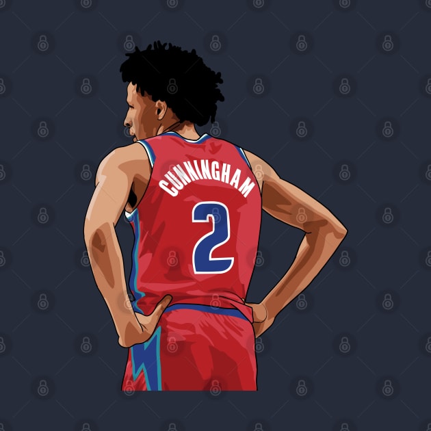 Cade Cunningham Vector Back by qiangdade