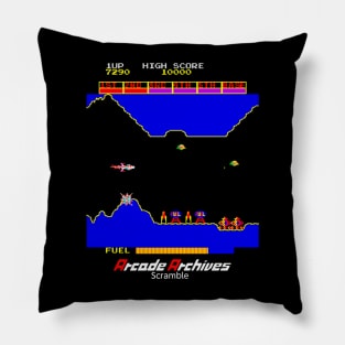 Mod.3 Arcade Scramble Space Invader Video Game Pillow