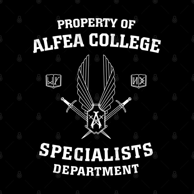 Property of Alfea College: Specialists Department by BadCatDesigns