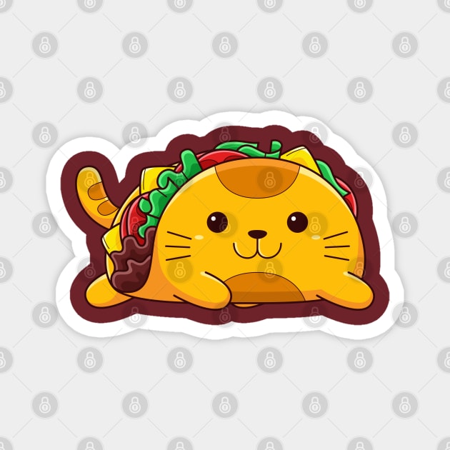 Cat Taco Magnet by MEDZ