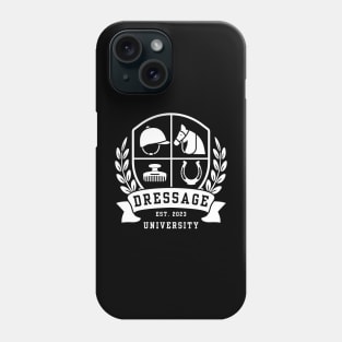 Dressage U Quad Crest white Phone Case