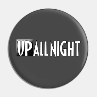 Black and white logo Pin