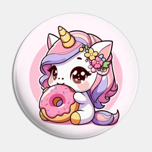 Unicorn donut Pin