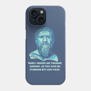 Plato Portrait and Quote Phone Case