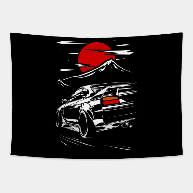 Nissan s15 Silvia Schassis Fuji Tapestry by racingfactory