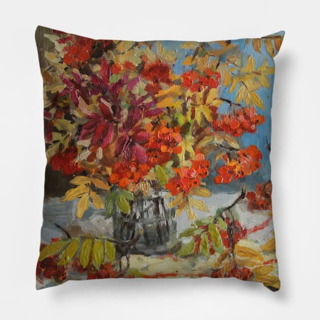 Autumn Leaves Pillow by eosofdawn