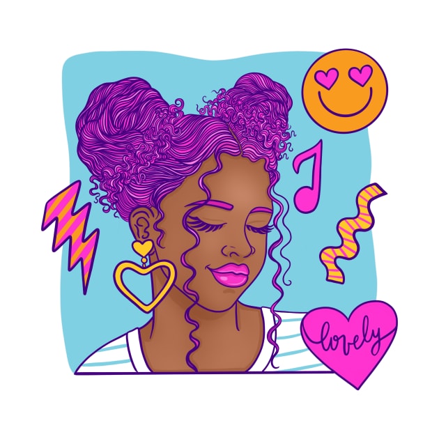 Lovely Curly by @isedrawing