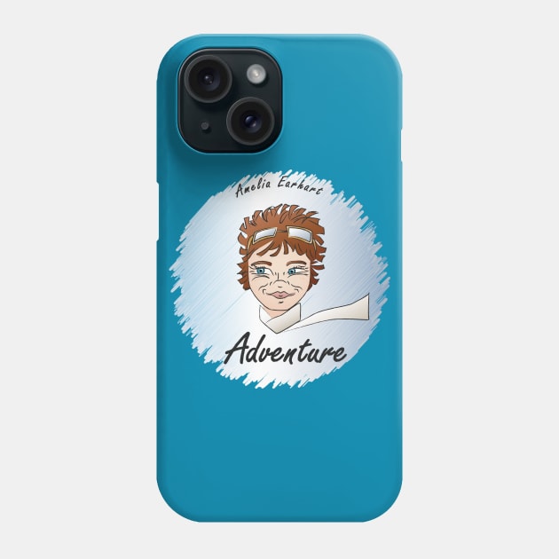 Adventure: Amelia Earhart Phone Case by PittmanOfLaMancha