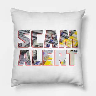 Scam Alert Pillow