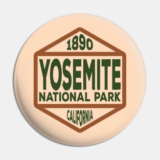 Yosemite National Park badge Pin