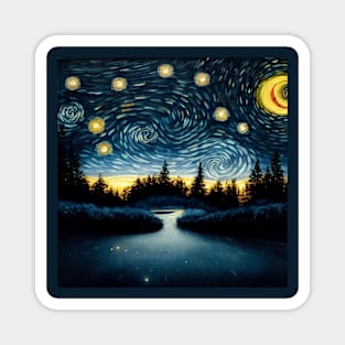 Starry Night Fills Your Dreams Magnet