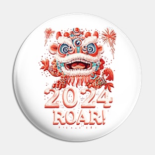 ROAR! 2024 Chinese New Year Dragon Celebration Shirt Pin