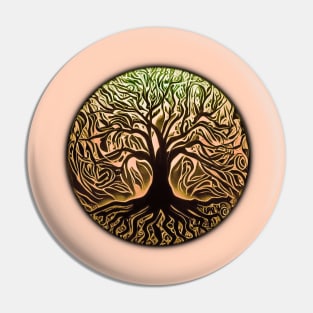 Tree of Life Circle 2 Peach Pin