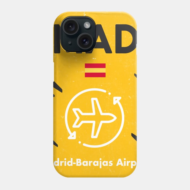 MAD airport tag Phone Case by Woohoo