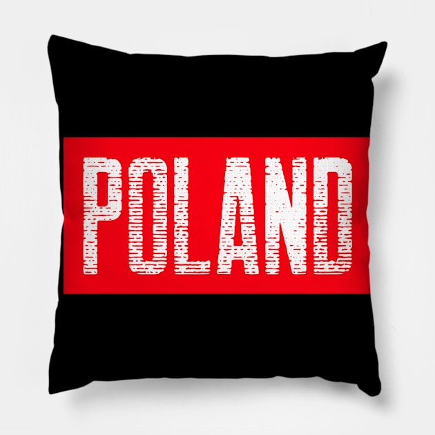 Poland flag Pillow by Storeology