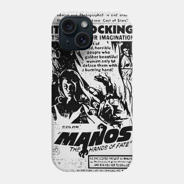 Manos the Hands of Fate Ad Phone Case by crowjandesigns