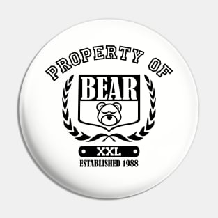 Property of Bear Athletic Gear Pin