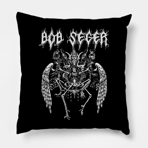 bob seger || darknes Pillow by low spirit