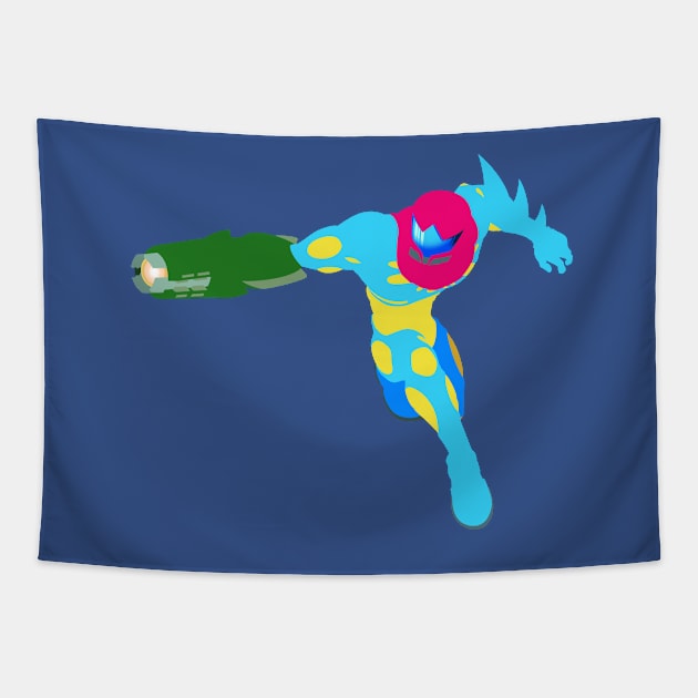 Metroid Fusion - Fusion Suit Samus Tapestry by turpinator