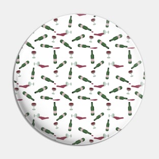 Pattern of red wine in white background Pin