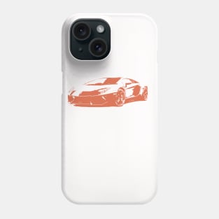 Lamborghini Aventador Chartreuse Phone Case