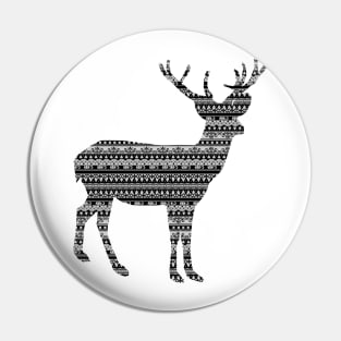 deer pattern Pin