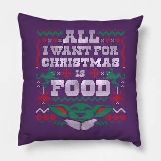 All I Want for Christmas is Food Pillow