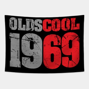 'Oldscool 1969 Pun' Funny 50th Birthday Vintage Gift Tapestry