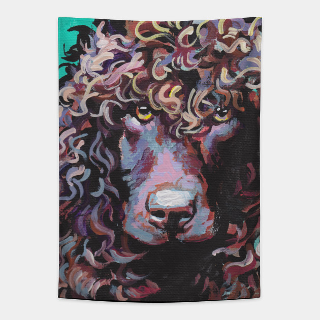 Irish Water Spaniel Fun Dog Bright Colorful Pop Art Irish Water