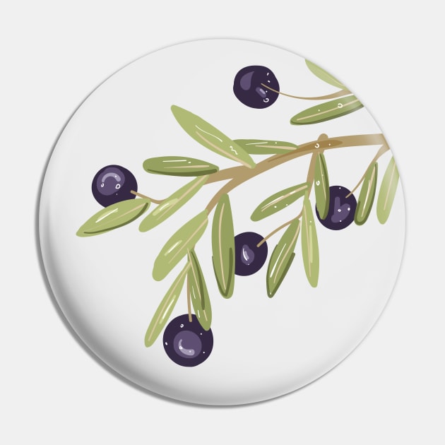 olive branch Pin by Asome