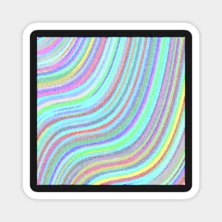 Colorful Swirl Graphic Print Happy Inspirational Design Home Decor, Vacation Beach Wear & Gifts Magnet