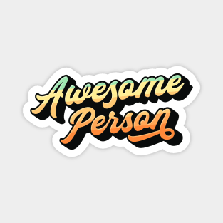 Awesome Person Lettering (Color Design) Magnet