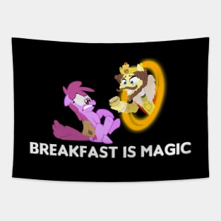 Breakfast is magic Tapestry