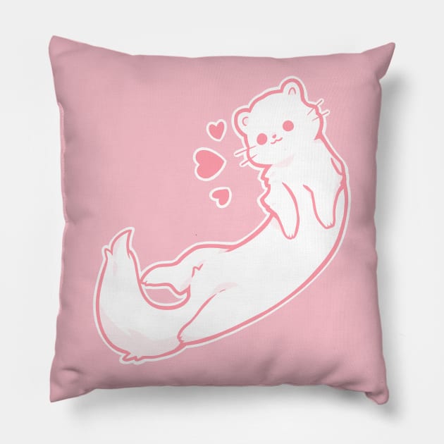 ferret Pillow by nekomachines