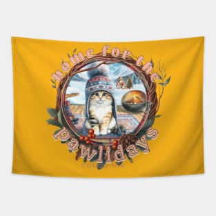 Home For The Holidays Beanie Calico Life 03C Tapestry