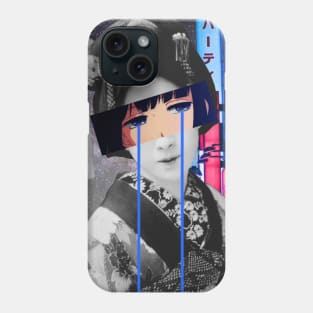 Aesthetic  Anime Neon Geisha Phone Case