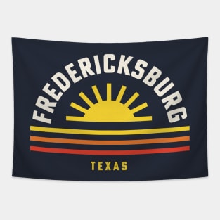 Fredericksburg Texas Retro Vintage Stripes Sunset Tapestry