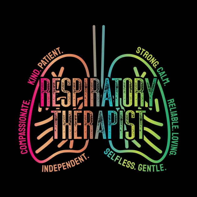 Respiratory Therapist Rt Care Week Colorful by tiden.nyska