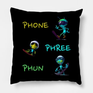 Phone Phree Phun TShirt Pillow